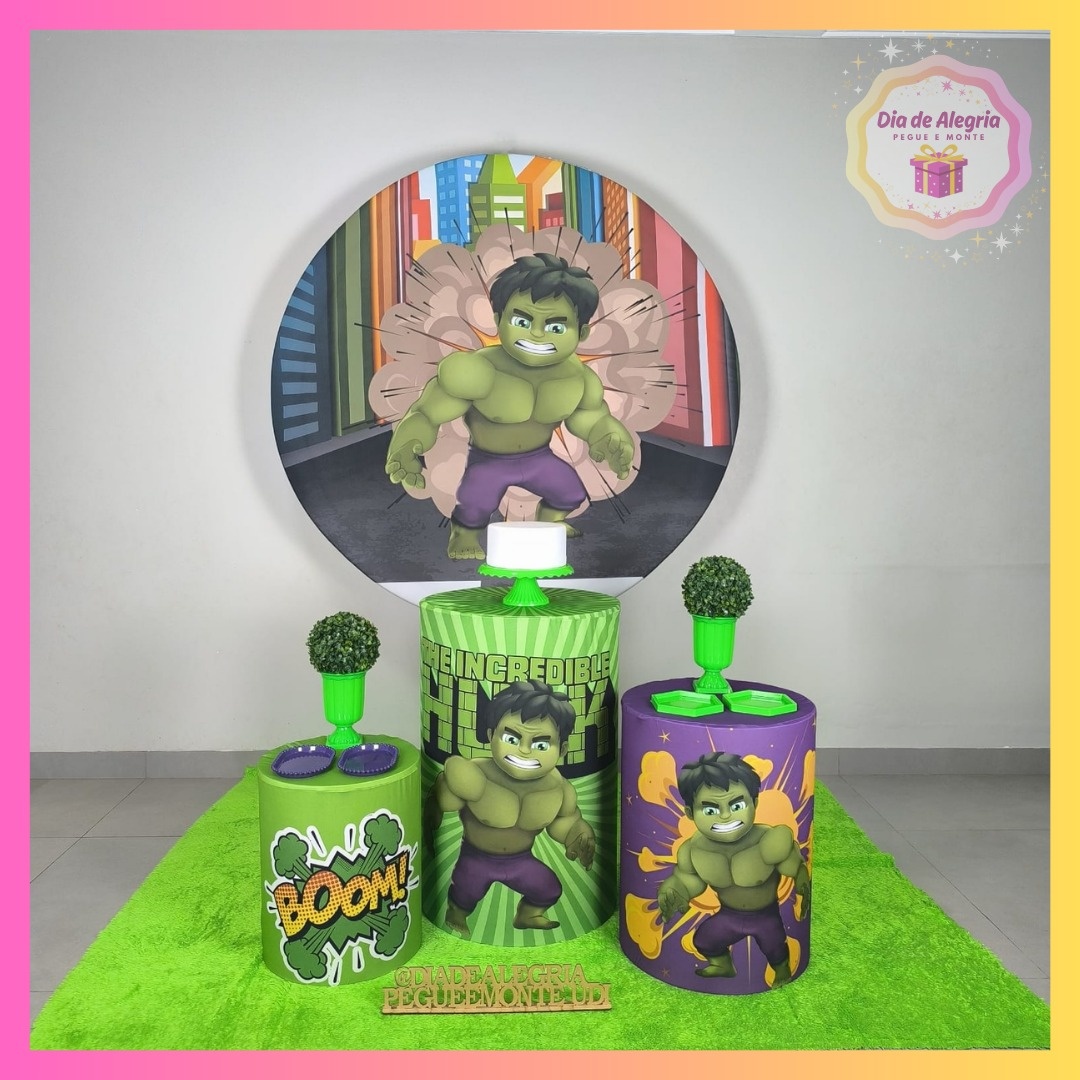 Hulk Baby - Kit 1 - Dia de Alegria Pegue e Monte