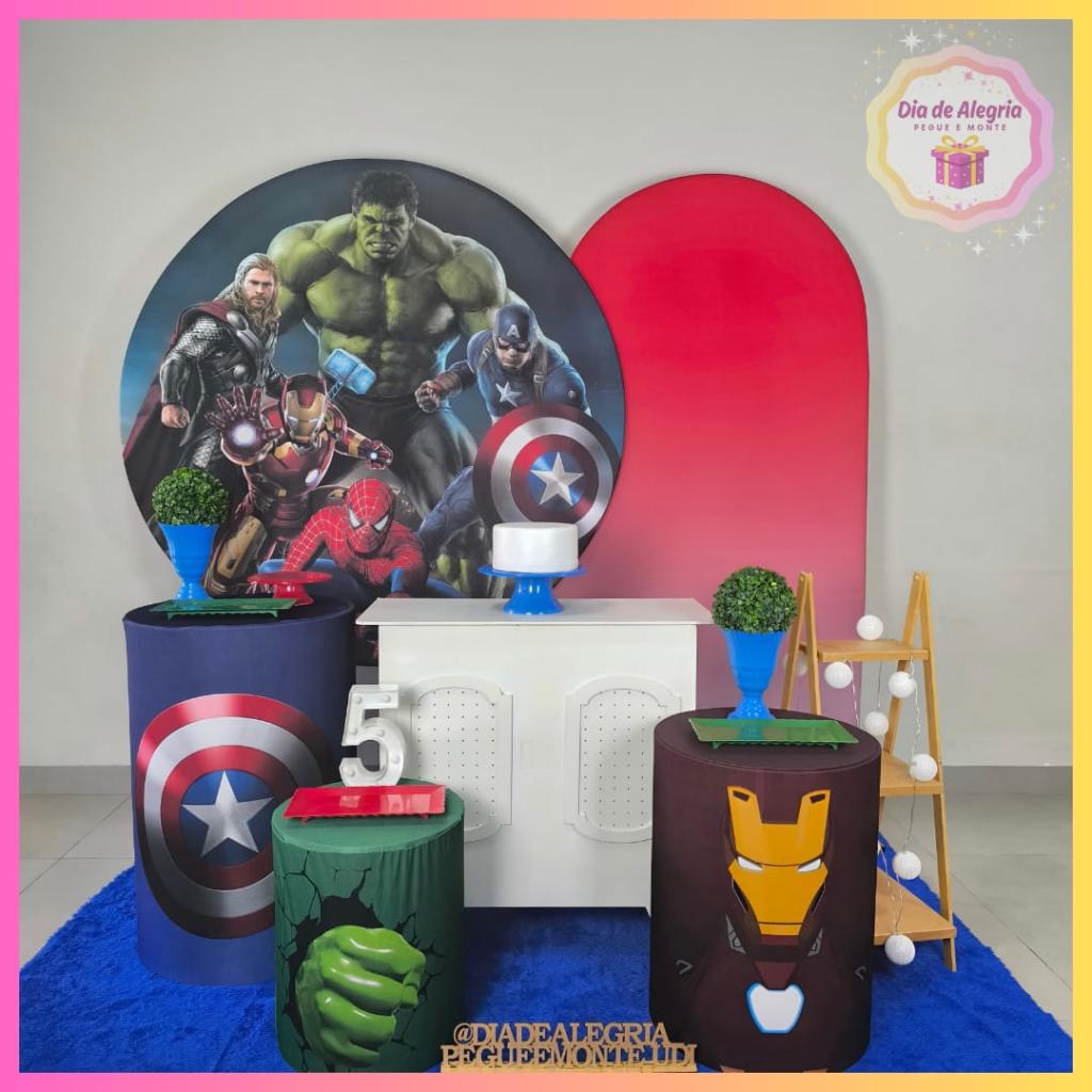 Vingadores - Kit 3 - Dia de Alegria Pegue e Monte