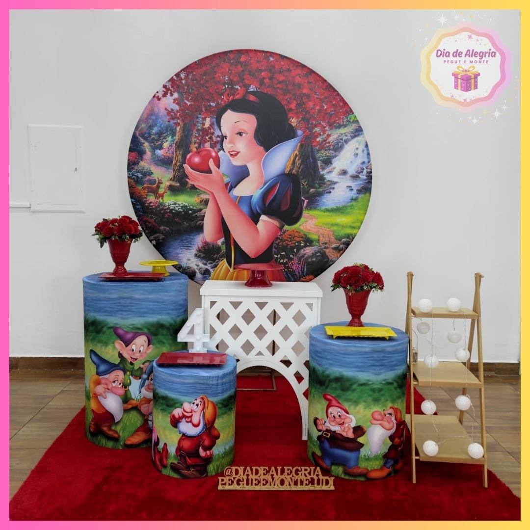 Branca de Neve - Kit 2 - Dia de Alegria Pegue e Monte