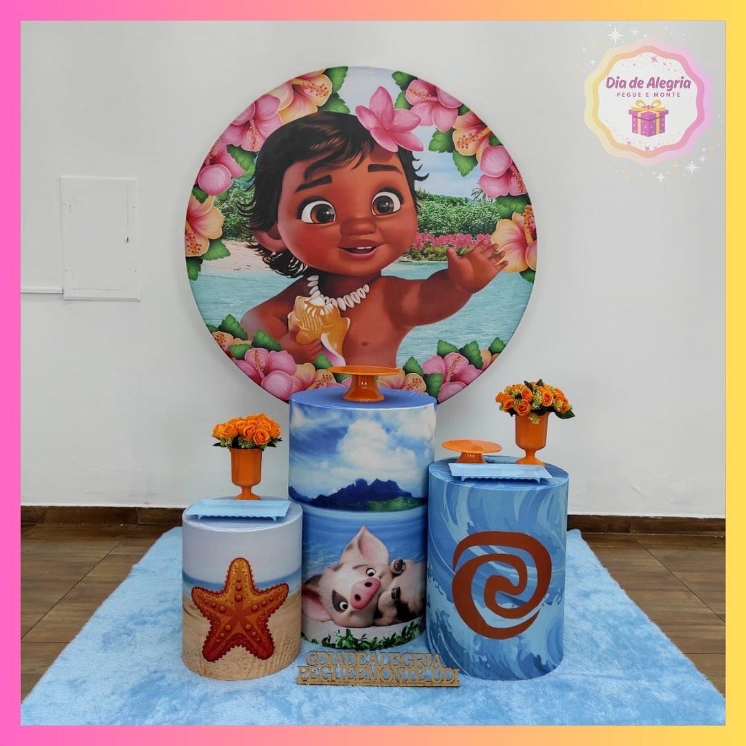 Moana Baby - Kit 1 - Dia de Alegria Pegue e Monte