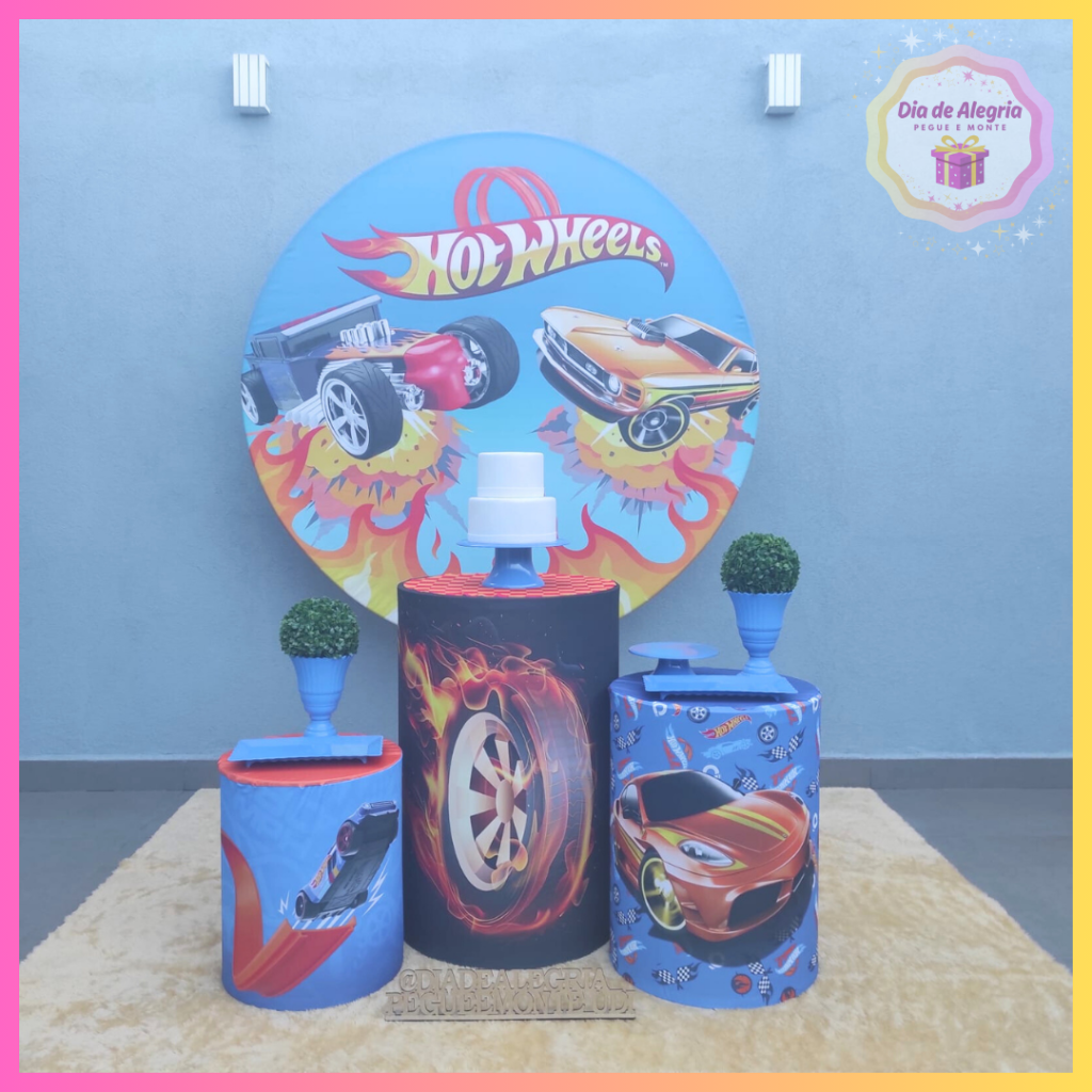 Hot Wheels - Kit 1 - Dia de Alegria Pegue e Monte