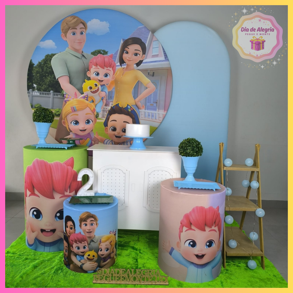Bebê Finn Menino - Kit 3 - Dia de Alegria Pegue e Monte