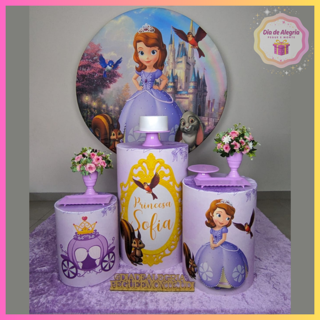 Princesa Sofia - Kit 1 - Dia de Alegria Pegue e Monte