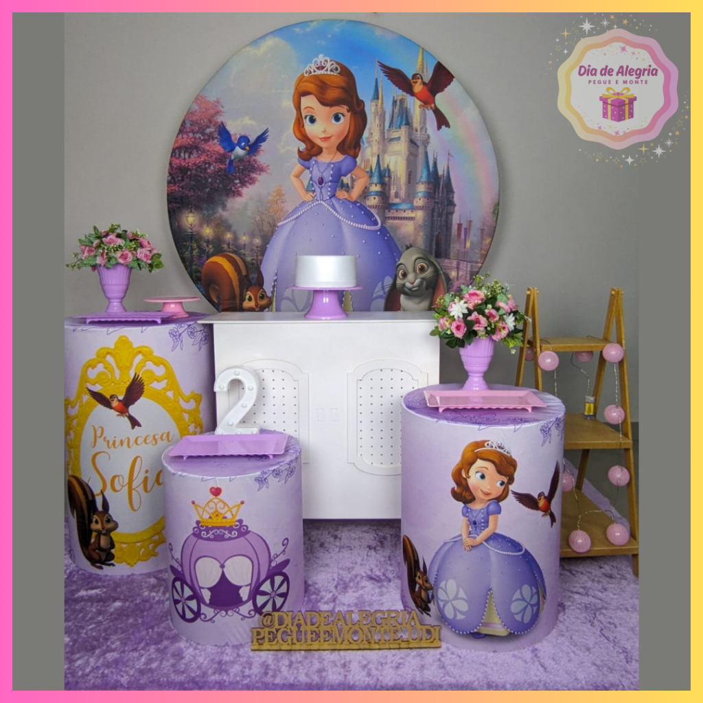 Princesa Sofia - Kit 2 - Dia de Alegria Pegue e Monte