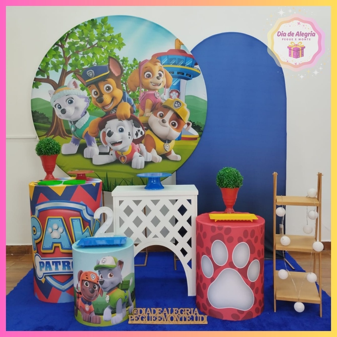 Patrulha Canina - Kit 3 - Dia de Alegria Pegue e Monte