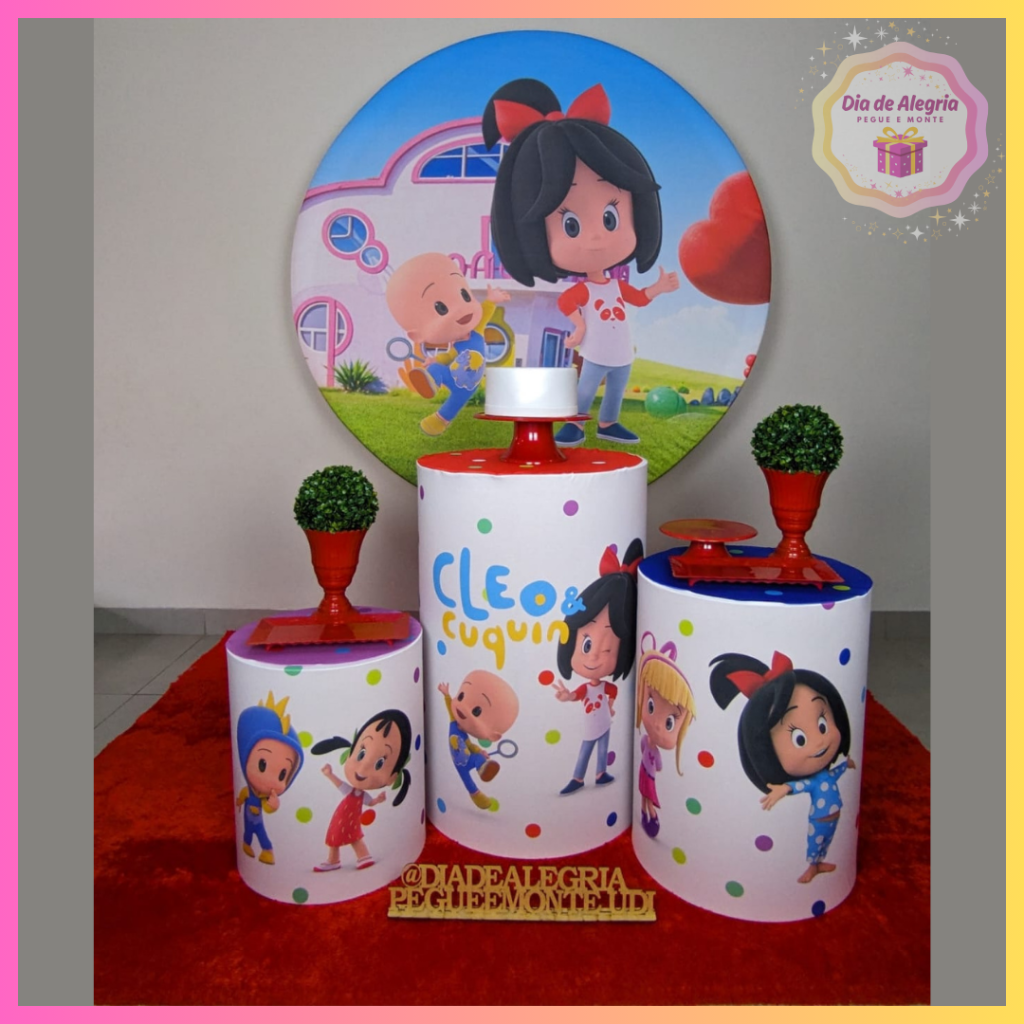 Cléo E Cuquim - Kit 1 - Dia de Alegria Pegue e Monte