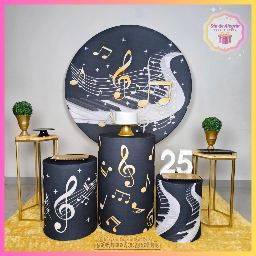 Musical - Kit 2 (Cilindros)  - Dia de Alegria Pegue e Monte