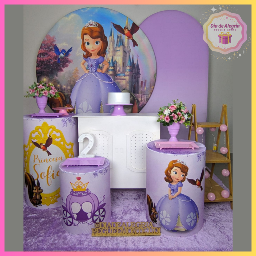 Princesa Sofia - Kit 3 - Dia de Alegria Pegue e Monte