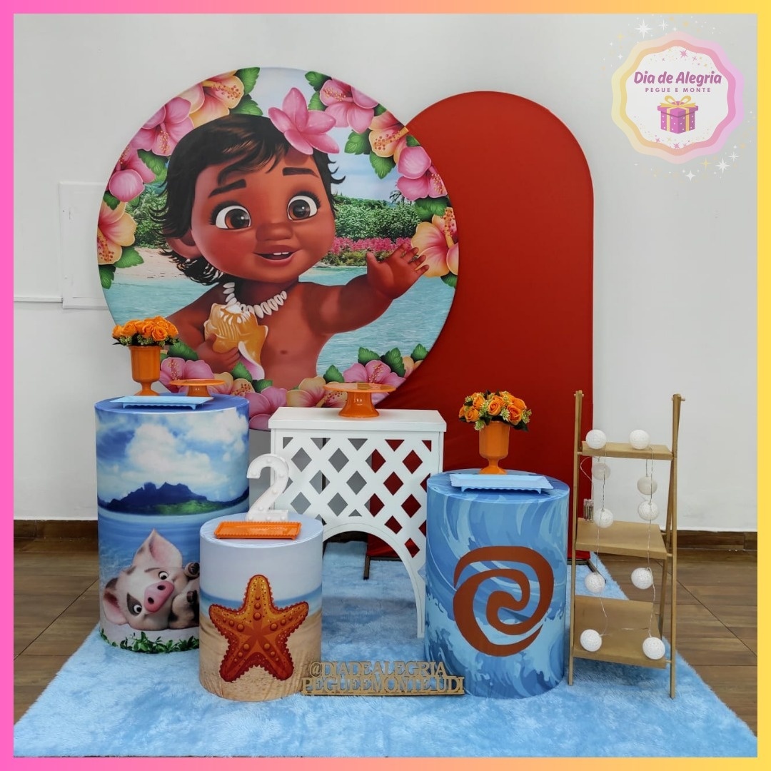 Moana Baby - Kit 3 - Dia de Alegria Pegue e Monte