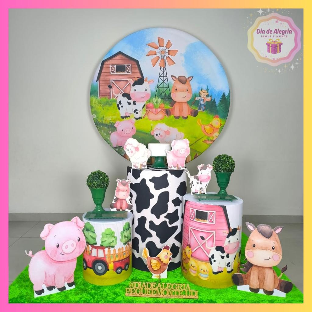 Fazendinha Menino - Kit 1 - Dia de Alegria Pegue e Monte