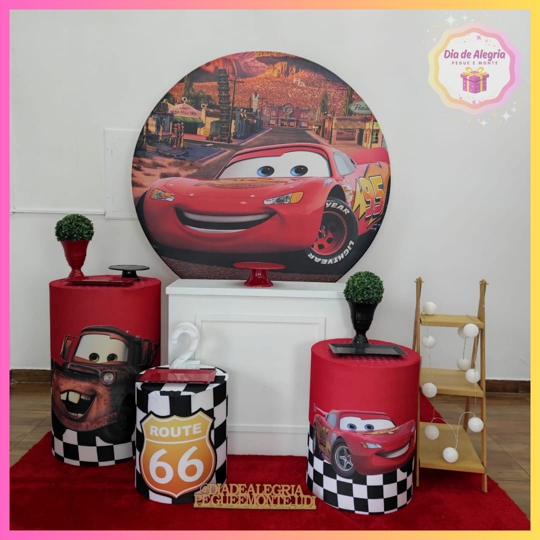 Mcqueen - Kit 2 - Dia de Alegria Pegue e Monte