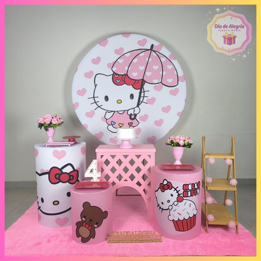 Hello Kitty - Kit 2 - Dia de Alegria Pegue e Monte