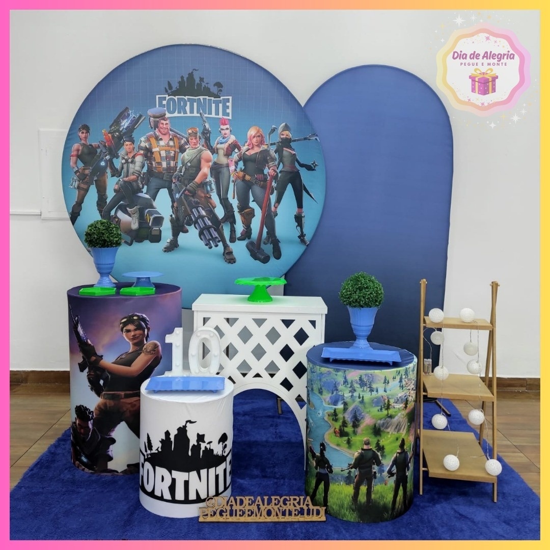 Fortinite - Kit 3 - Dia de Alegria Pegue e Monte