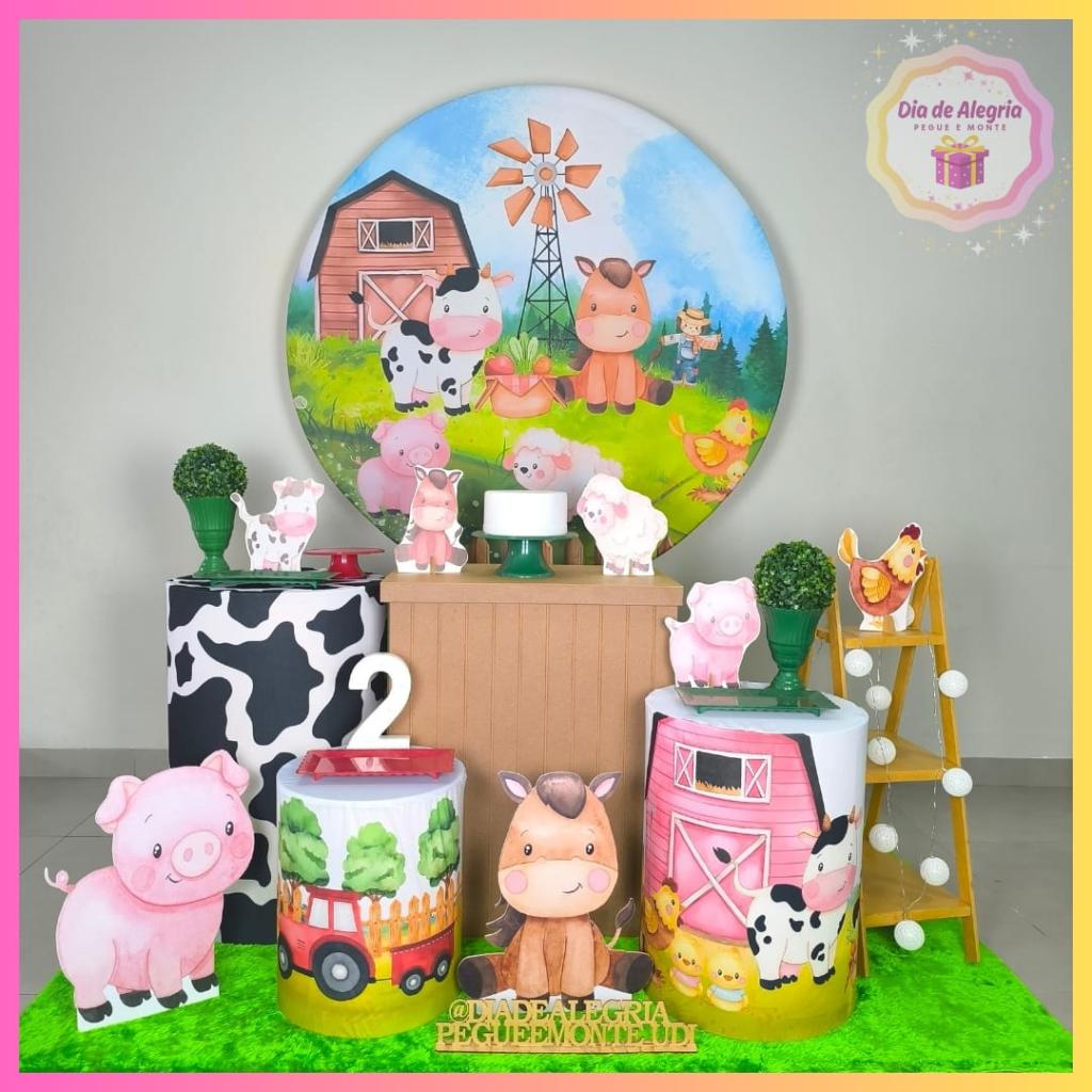 Fazendinha Menino - Kit 2 - Dia de Alegria Pegue e Monte