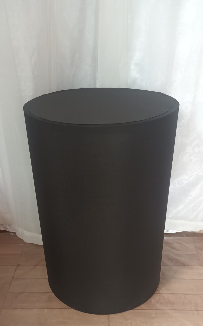 Capa de Cilindro Lisa: Preto B\G    - CRIS FEST DECOR - PEGUE E MONTE