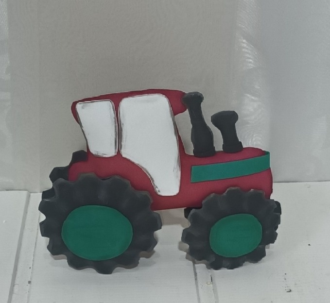 Personagem Eva - Trator ( Fazendinha)  - CRIS FEST DECOR - PEGUE E MONTE