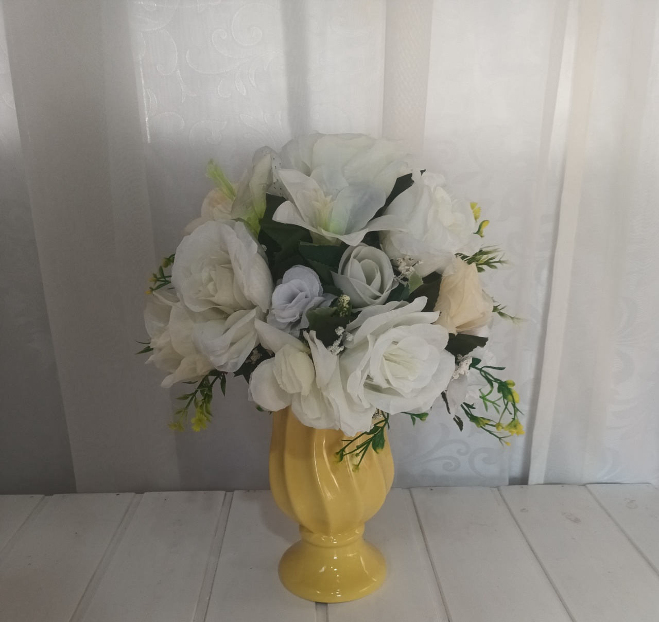 Arranjo Flor - Branco  - CRIS FEST DECOR - PEGUE E MONTE