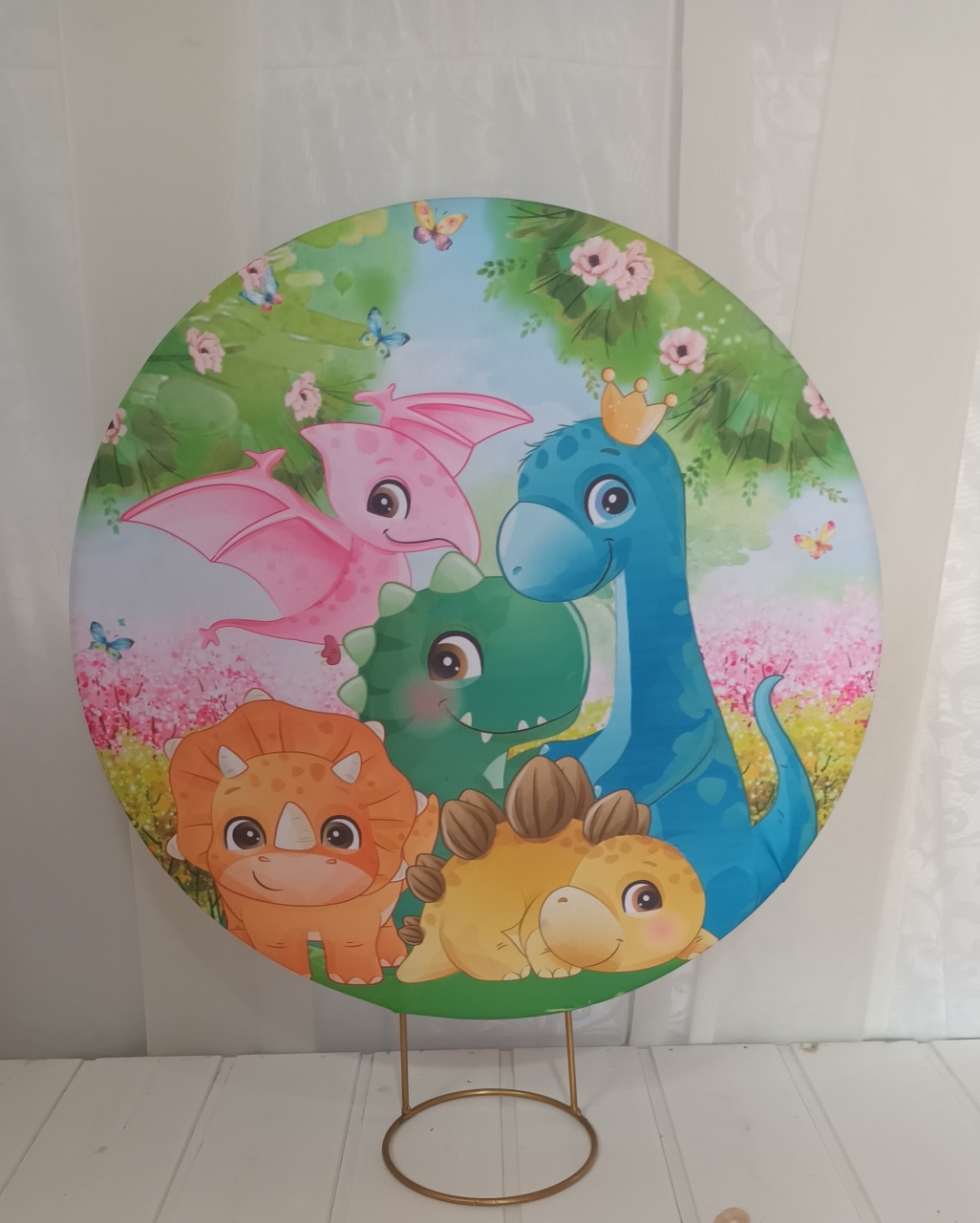 Capa Painel Sublimado 50Cm - Dino Baby - CRIS FEST DECOR - PEGUE E MONTE