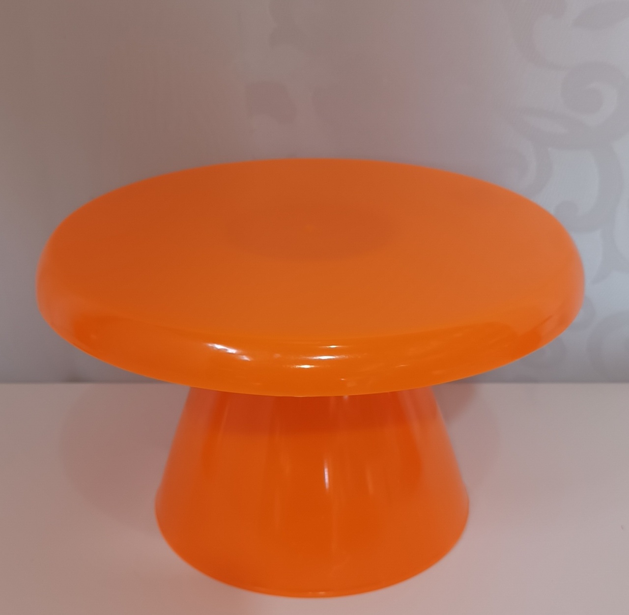 Bandeja Cogumelo - Laranja Neon - CRIS FEST DECOR - PEGUE E MONTE