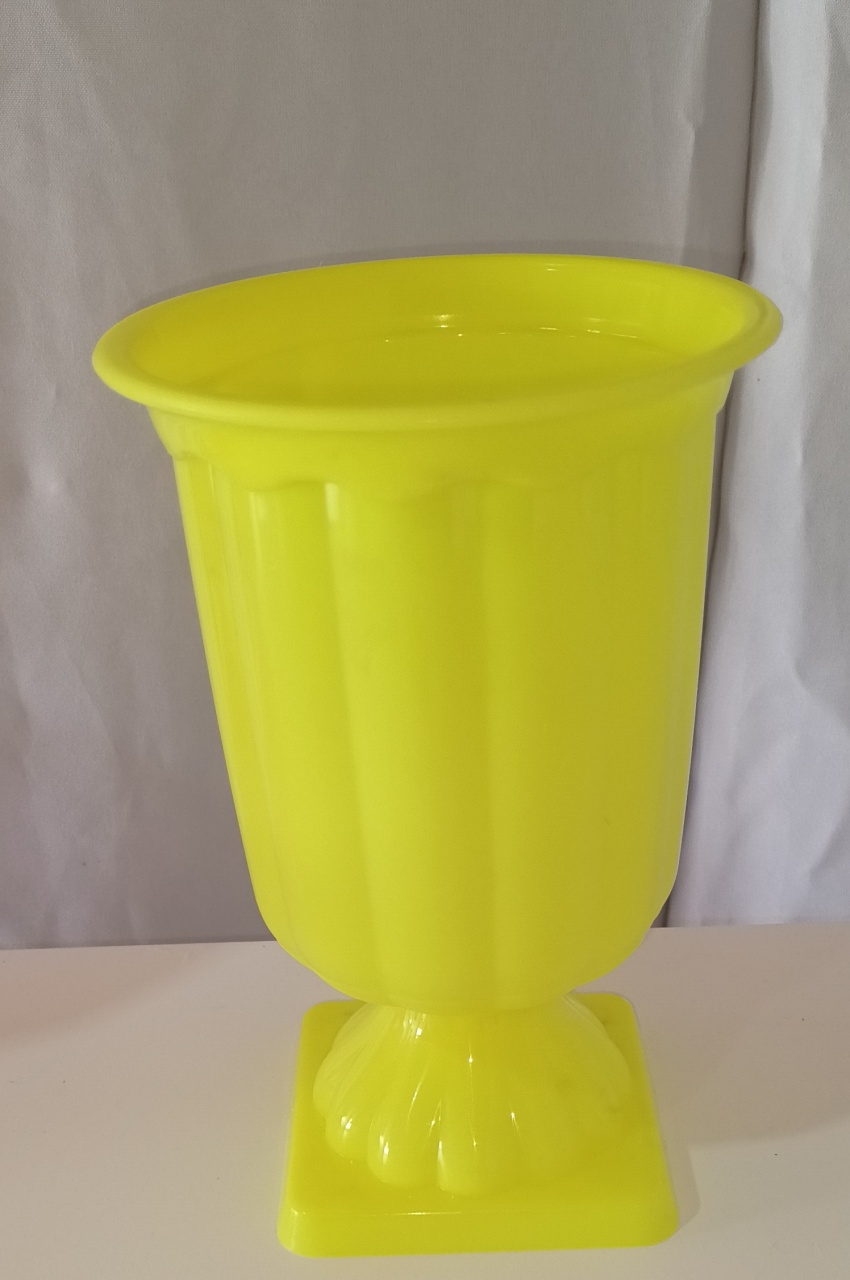 Vaso Pvc - Amarelo Neon - CRIS FEST DECOR - PEGUE E MONTE