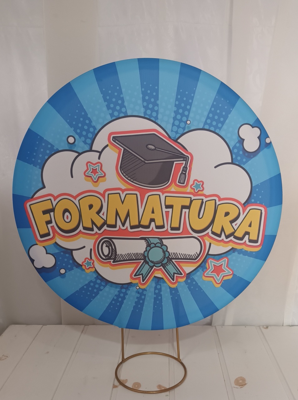 Capa Painel Sublimado 50Cm - Formatura Infantil - CRIS FEST DECOR - PEGUE E MONTE