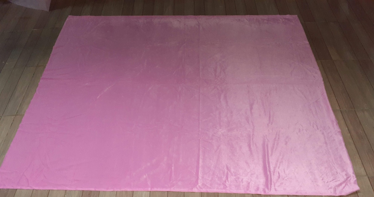 Tapete Pelúcia - Rosa 2 X 1,50    - CRIS FEST DECOR - PEGUE E MONTE