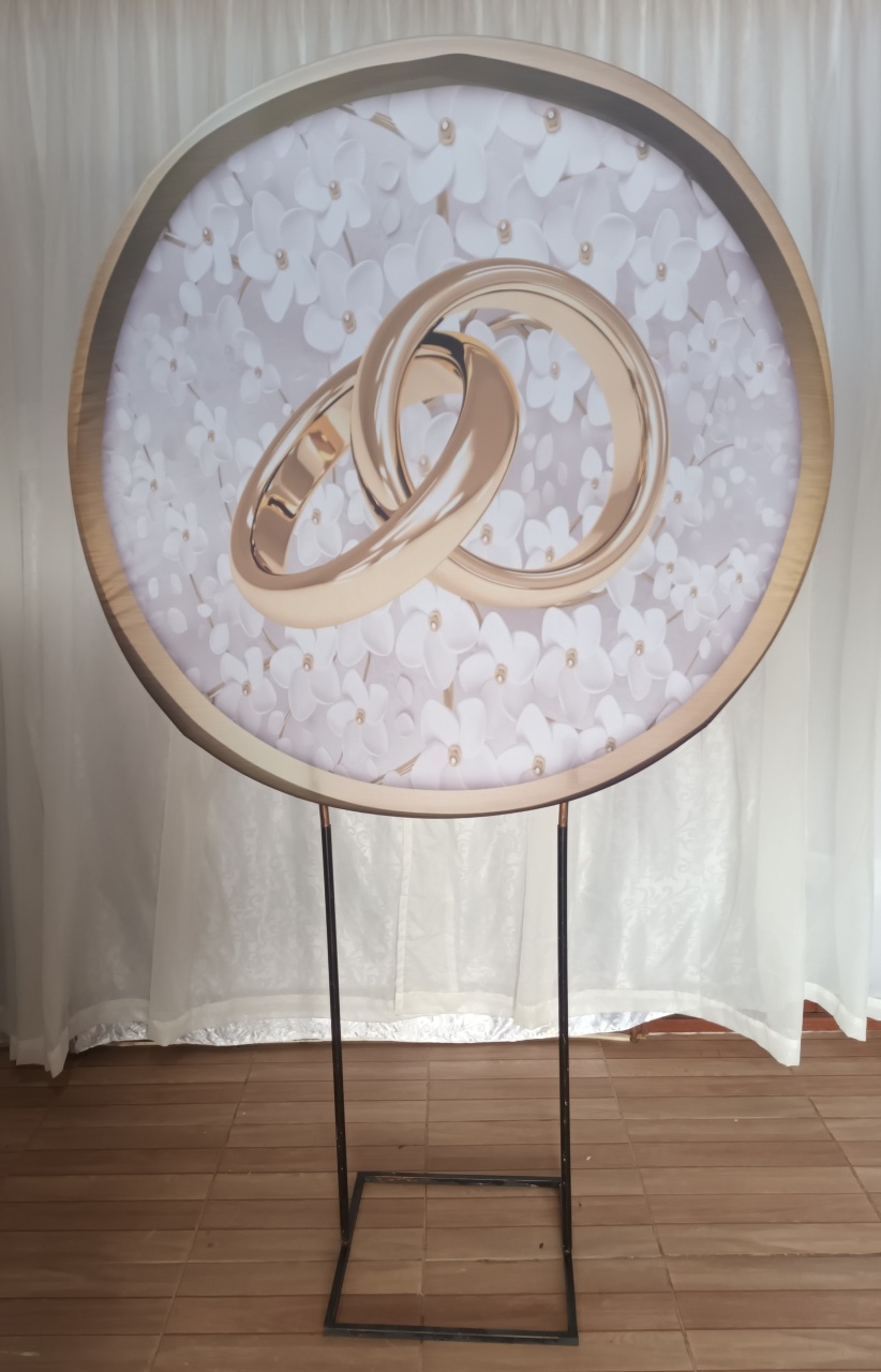 Capa Painel Sublimada 1,20 - Casamento - CRIS FEST DECOR - PEGUE E MONTE