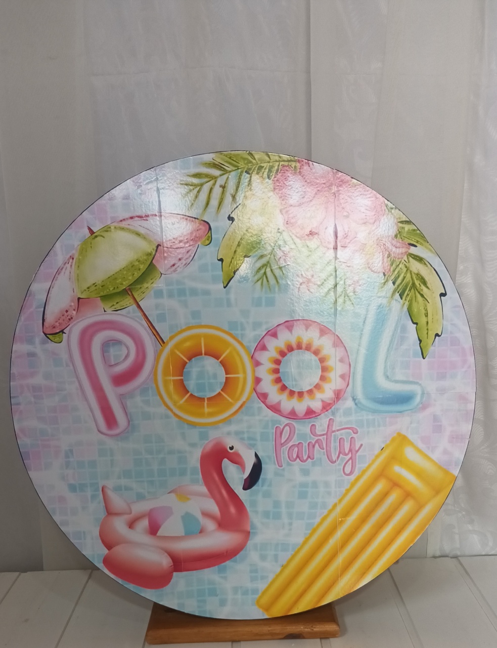 Capa Painel Sublimado 60Cm - Pool Party - CRIS FEST DECOR - PEGUE E MONTE