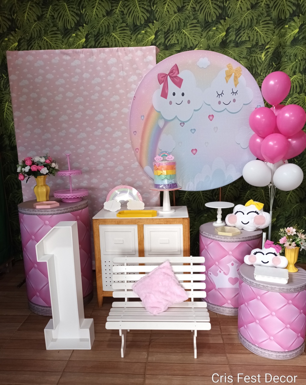 Composição - Chuva de Amor - CRIS FEST DECOR - PEGUE E MONTE