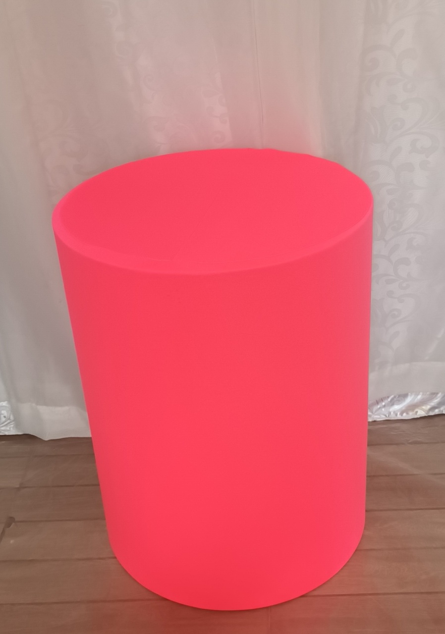 Capa de Cilindro Lisa: Rosa Neon C\M       - CRIS FEST DECOR - PEGUE E MONTE