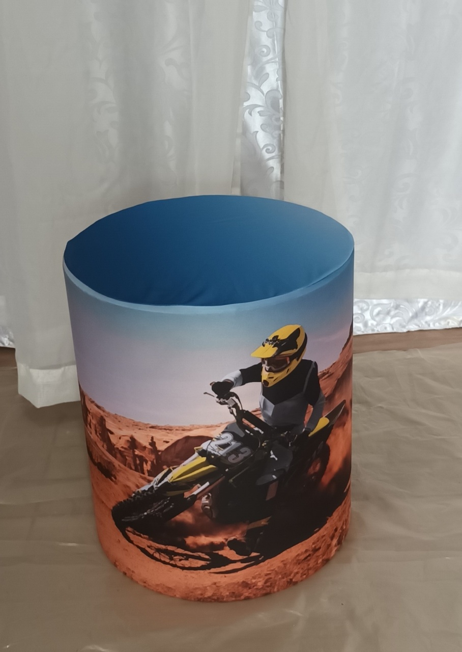 Capa de Cilindro Sublimada: Motocross\ P   - CRIS FEST DECOR - PEGUE E MONTE