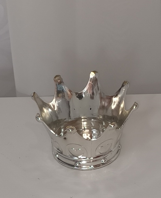 Adereços de Mesa - Coroa Prata Mini - CRIS FEST DECOR - PEGUE E MONTE