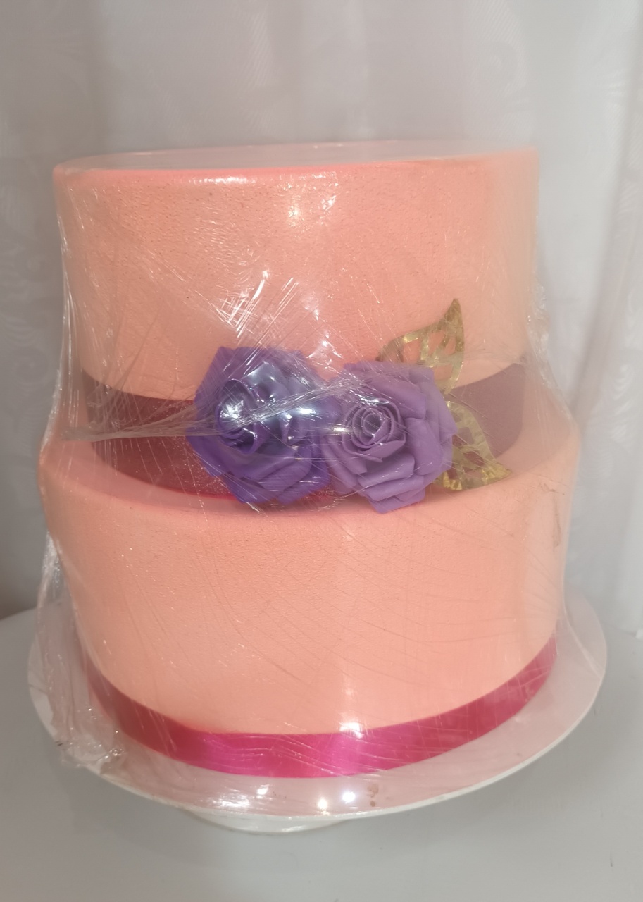 Bolo Fake Ii  - Rosa Neon - CRIS FEST DECOR - PEGUE E MONTE