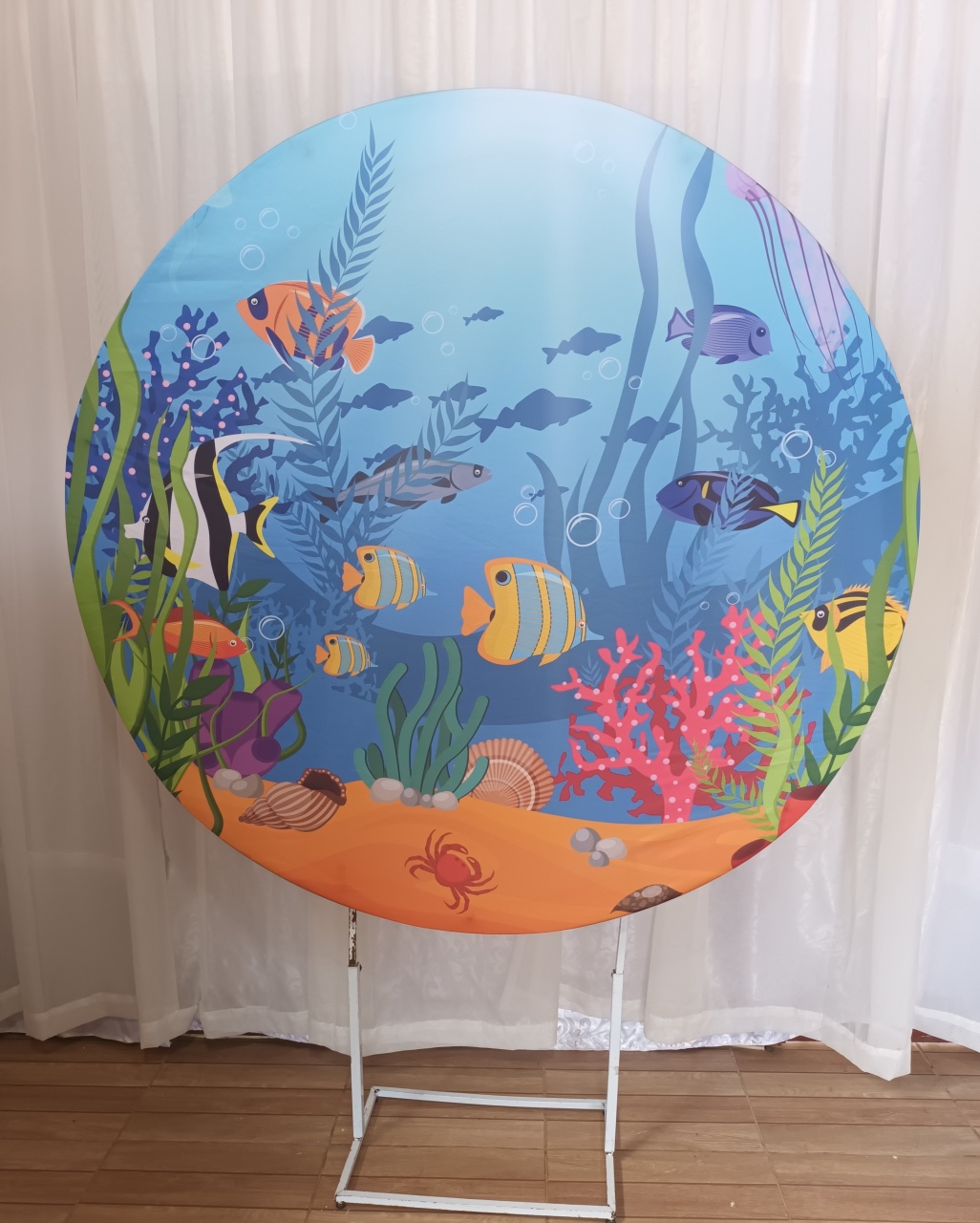 Capa Painel Sublimado 1,50Cm - Fundo Do Mar - CRIS FEST DECOR - PEGUE E MONTE