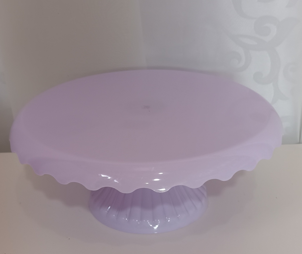 Bandeja  Babado Acrilico - Lilas - CRIS FEST DECOR - PEGUE E MONTE