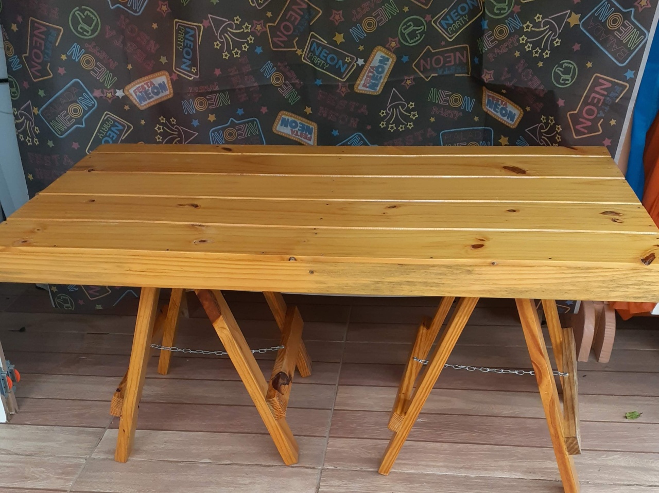 Mini Mesa Cavalete   - CRIS FEST DECOR - PEGUE E MONTE