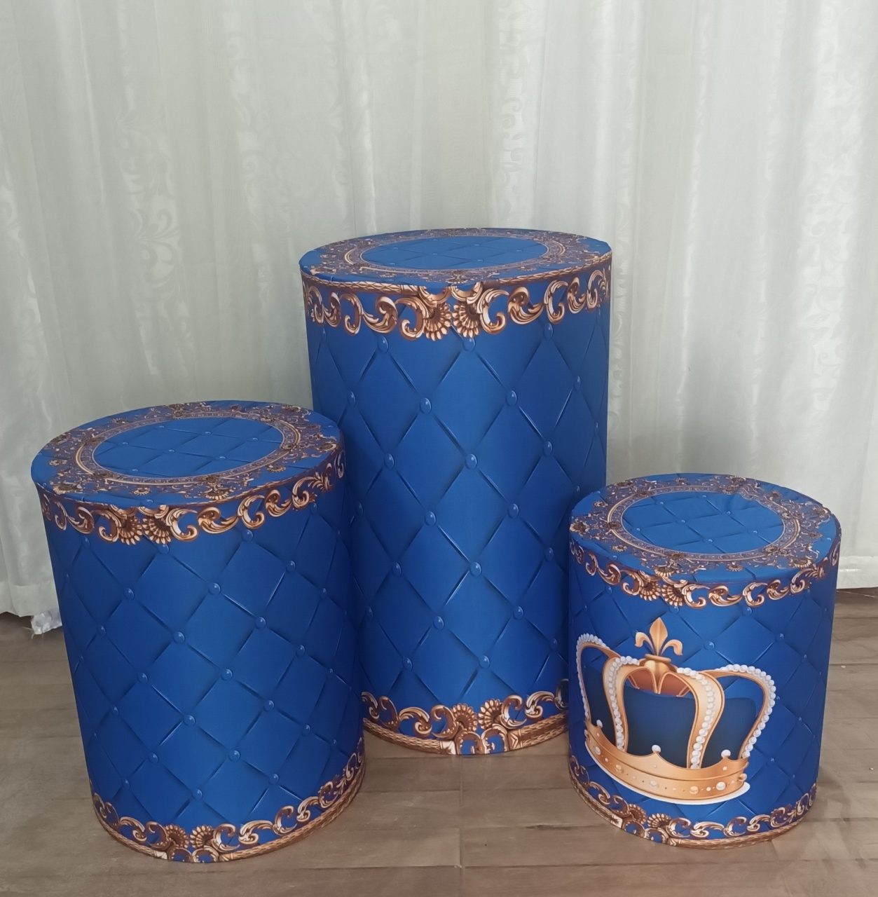 Capa de Cilindro Sublimada: Trio Coroa - CRIS FEST DECOR - PEGUE E MONTE
