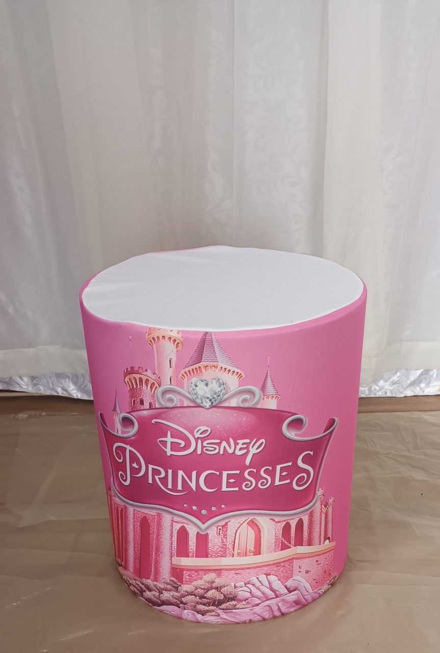 Capa de Cilindro Sublimada: Princesas\ P  - CRIS FEST DECOR - PEGUE E MONTE