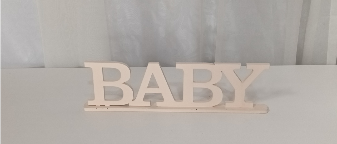 Letreiro de Mesa- Baby Nude - CRIS FEST DECOR - PEGUE E MONTE
