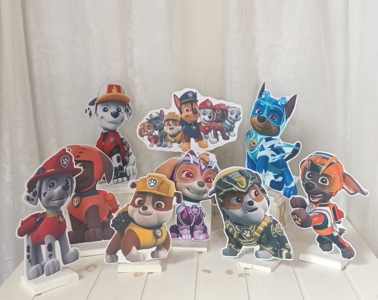 Display de Mesa - Tema: Patrulha Canina - CRIS FEST DECOR - PEGUE E MONTE