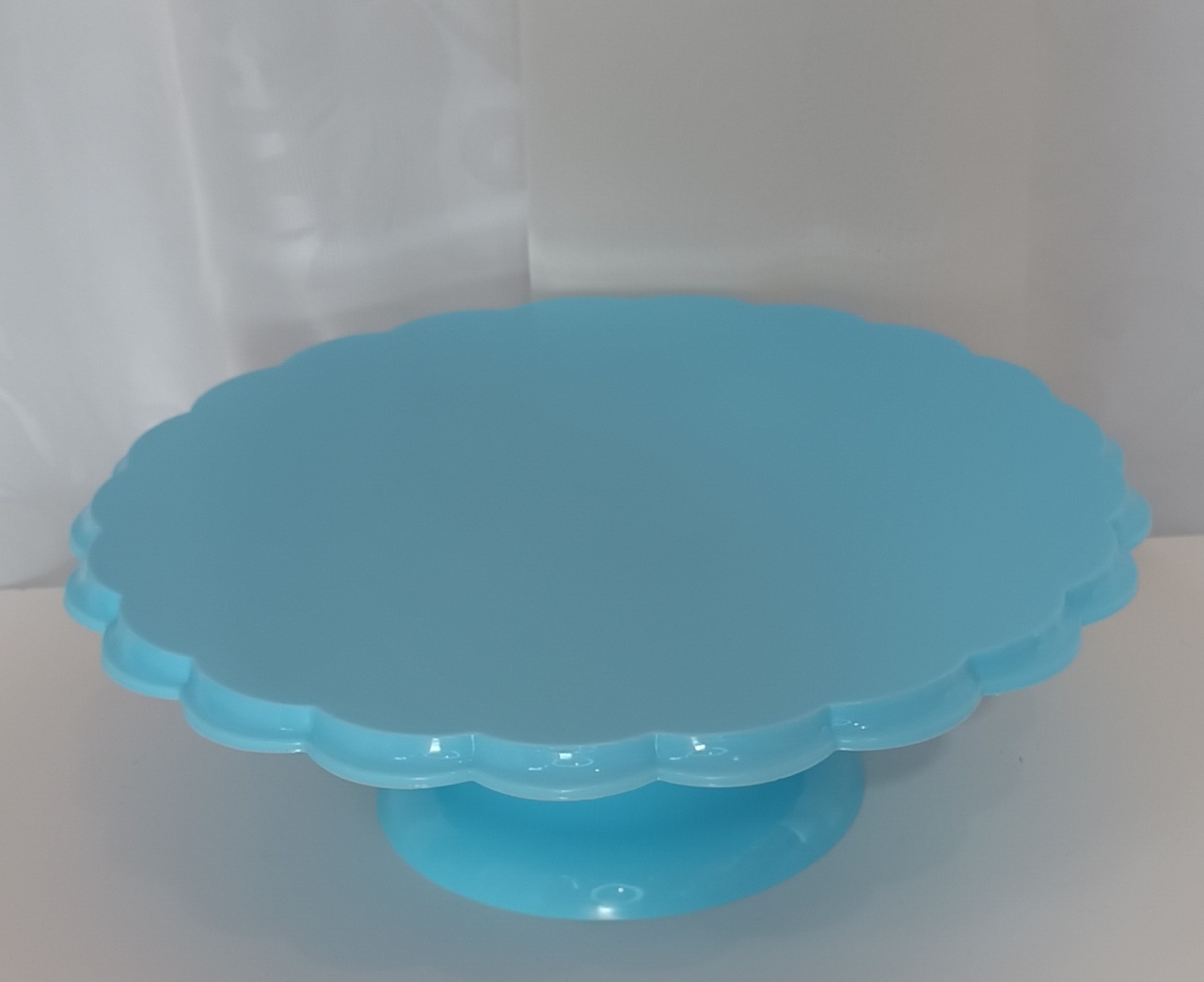 Bandeja  Babado Pvc - Azul Claro - CRIS FEST DECOR - PEGUE E MONTE