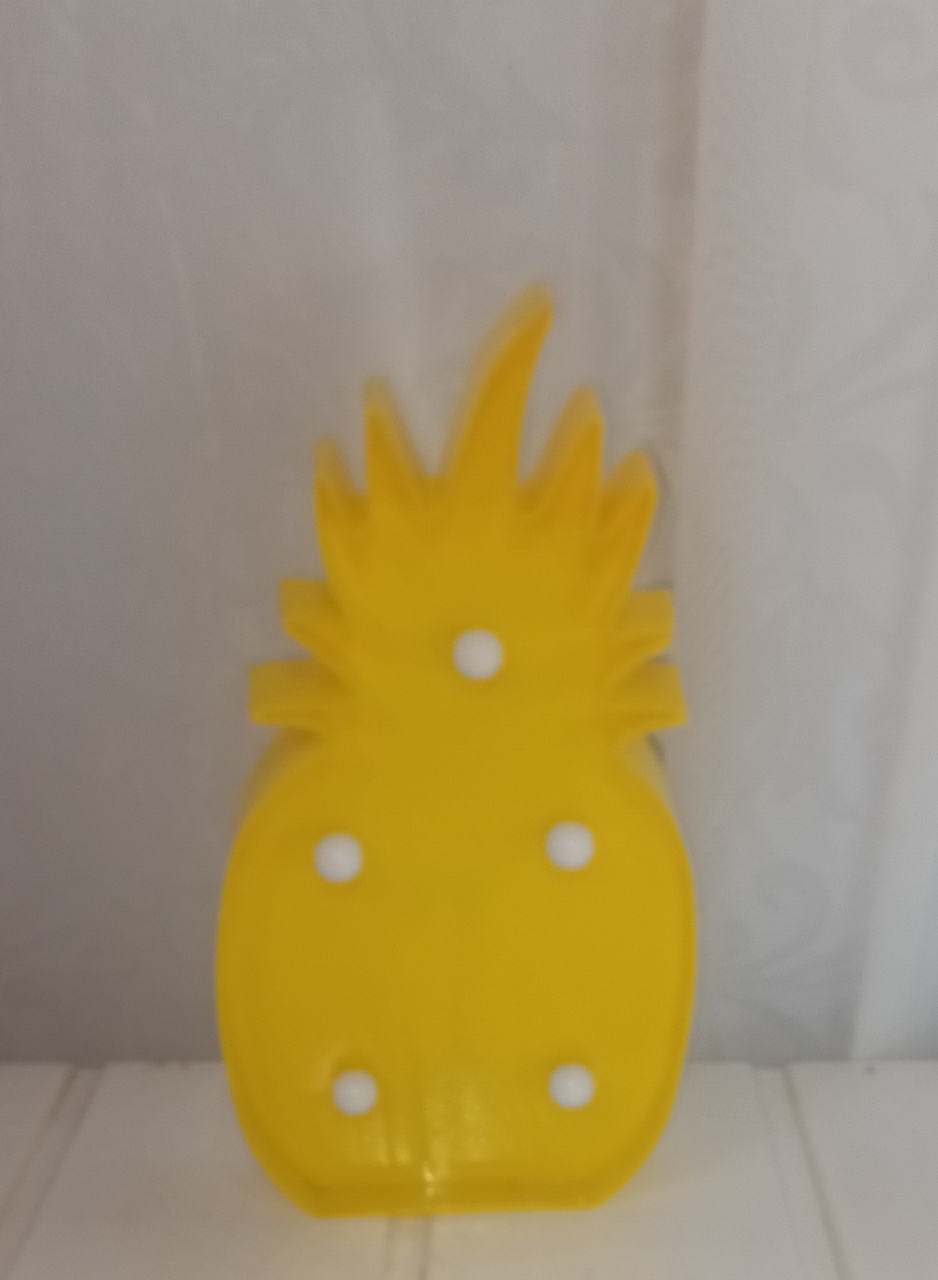 Luminária Personagem - Abacaxi Amarelo - CRIS FEST DECOR - PEGUE E MONTE
