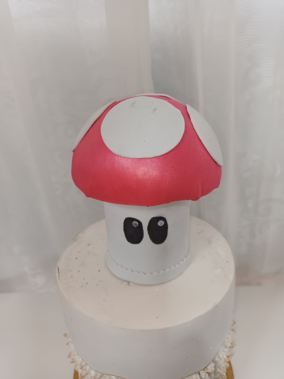 Enfeite Temático - Cogumelo/ Super Mario  - CRIS FEST DECOR - PEGUE E MONTE