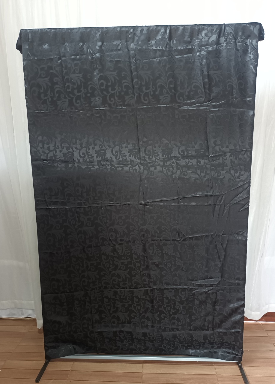 Capa Painel Tecido Retangular 1,3 - Preto - CRIS FEST DECOR - PEGUE E MONTE