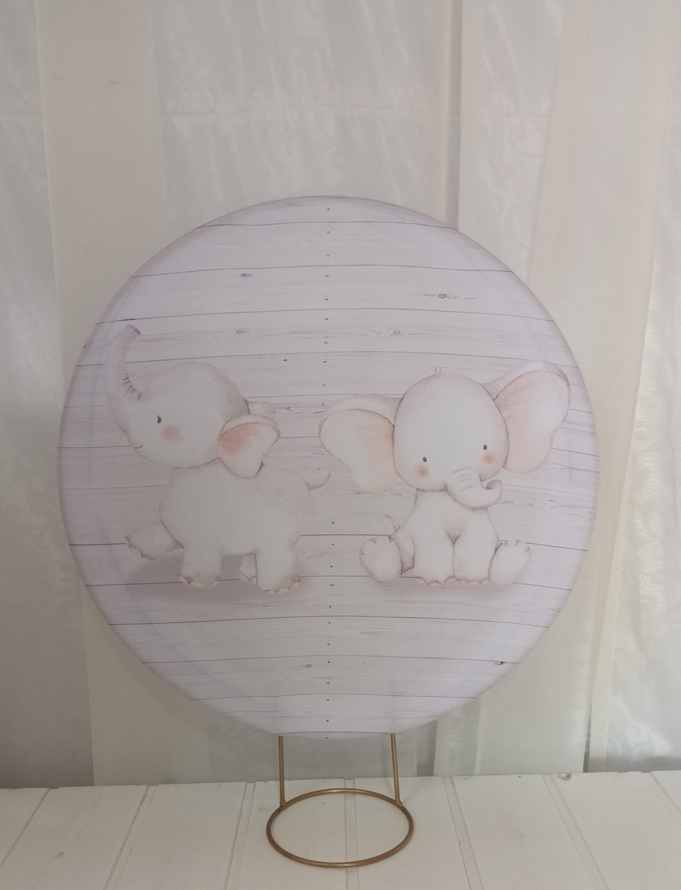 Capa Painel Sublimado 50Cm - Elefantinho - CRIS FEST DECOR - PEGUE E MONTE
