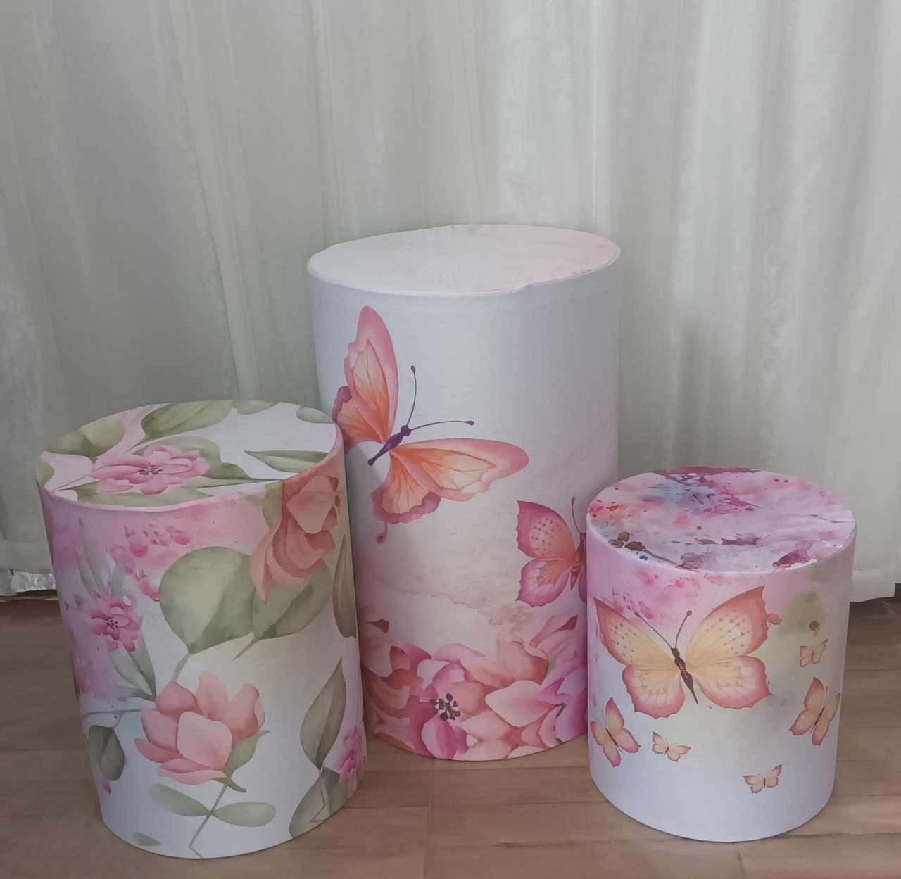 Capa de Cilindro Sublimada: Trio Jardim Encantado - CRIS FEST DECOR - PEGUE E MONTE