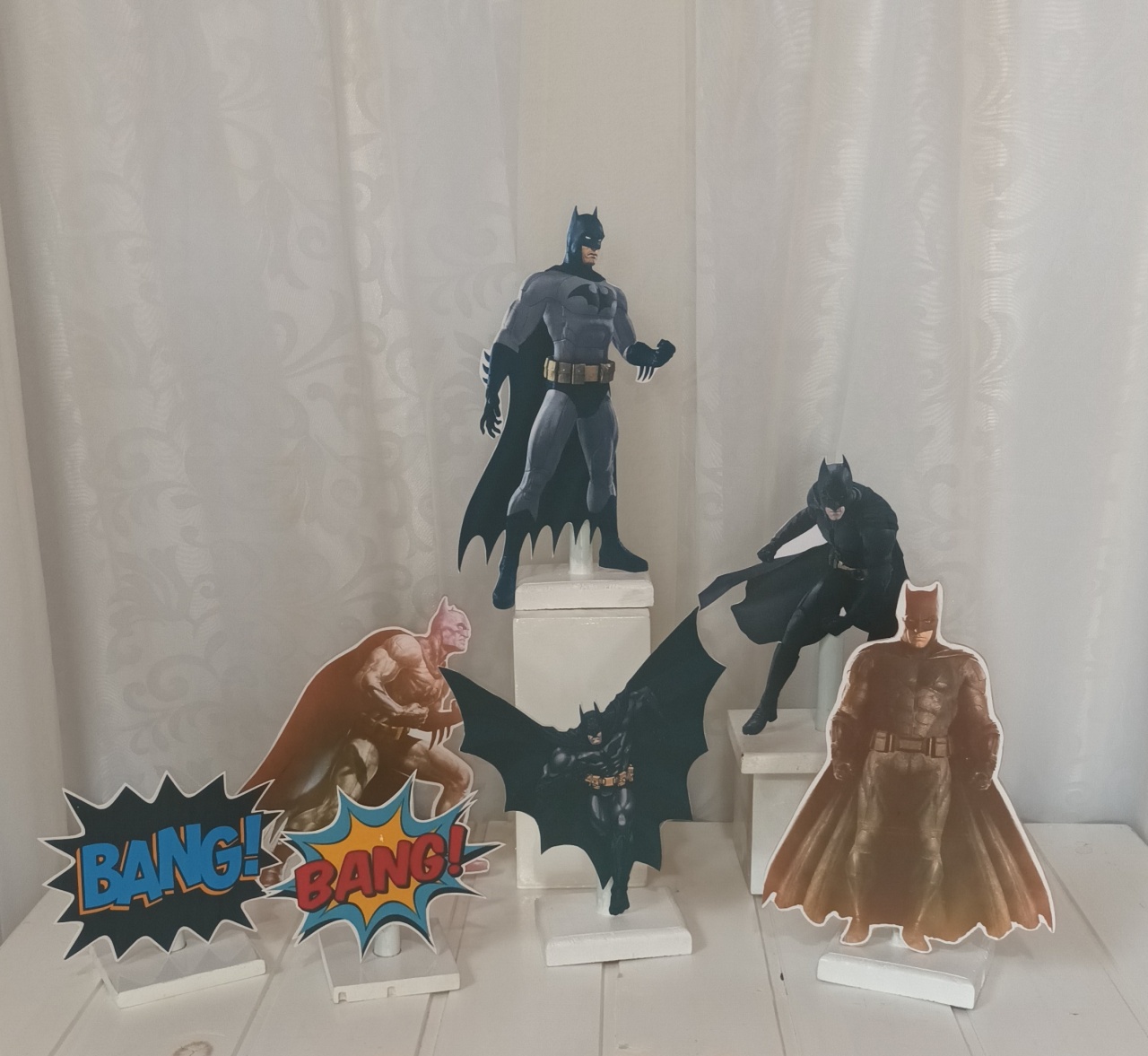Display de Mesa - Tema: Batmam - CRIS FEST DECOR - PEGUE E MONTE
