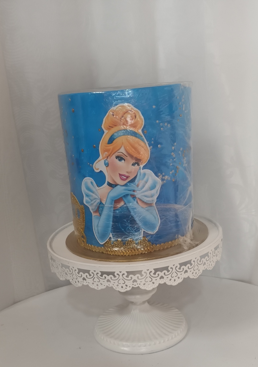 Bolo Fake I  - Cinderela - CRIS FEST DECOR - PEGUE E MONTE