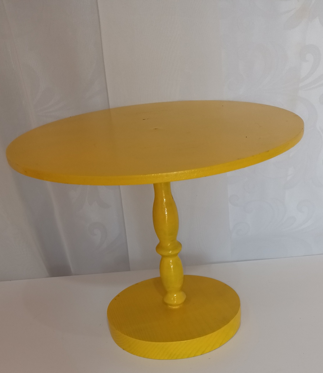 Bandeja Alta Mdf - Amarelo  - CRIS FEST DECOR - PEGUE E MONTE
