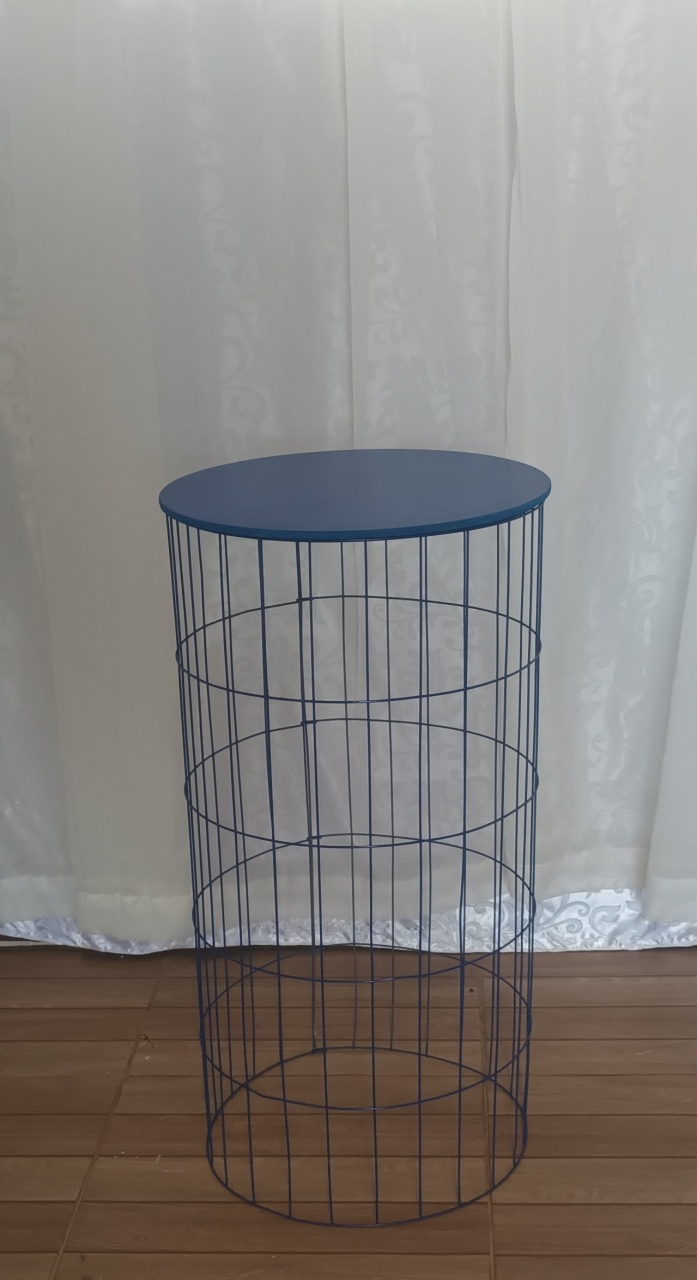  Cilindro Telado - Azul M - CRIS FEST DECOR - PEGUE E MONTE